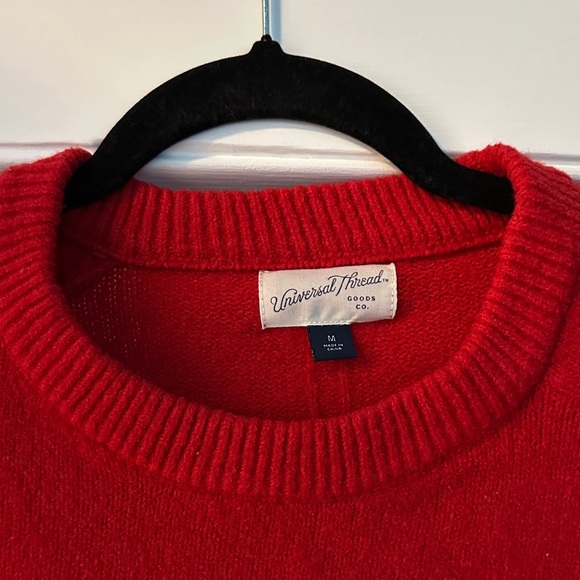 Universal Thread Red Crew Neck Sweater - Picture 2 of 3